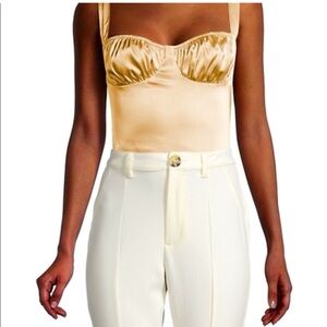 Satin Gold Bodysuit We Wore What